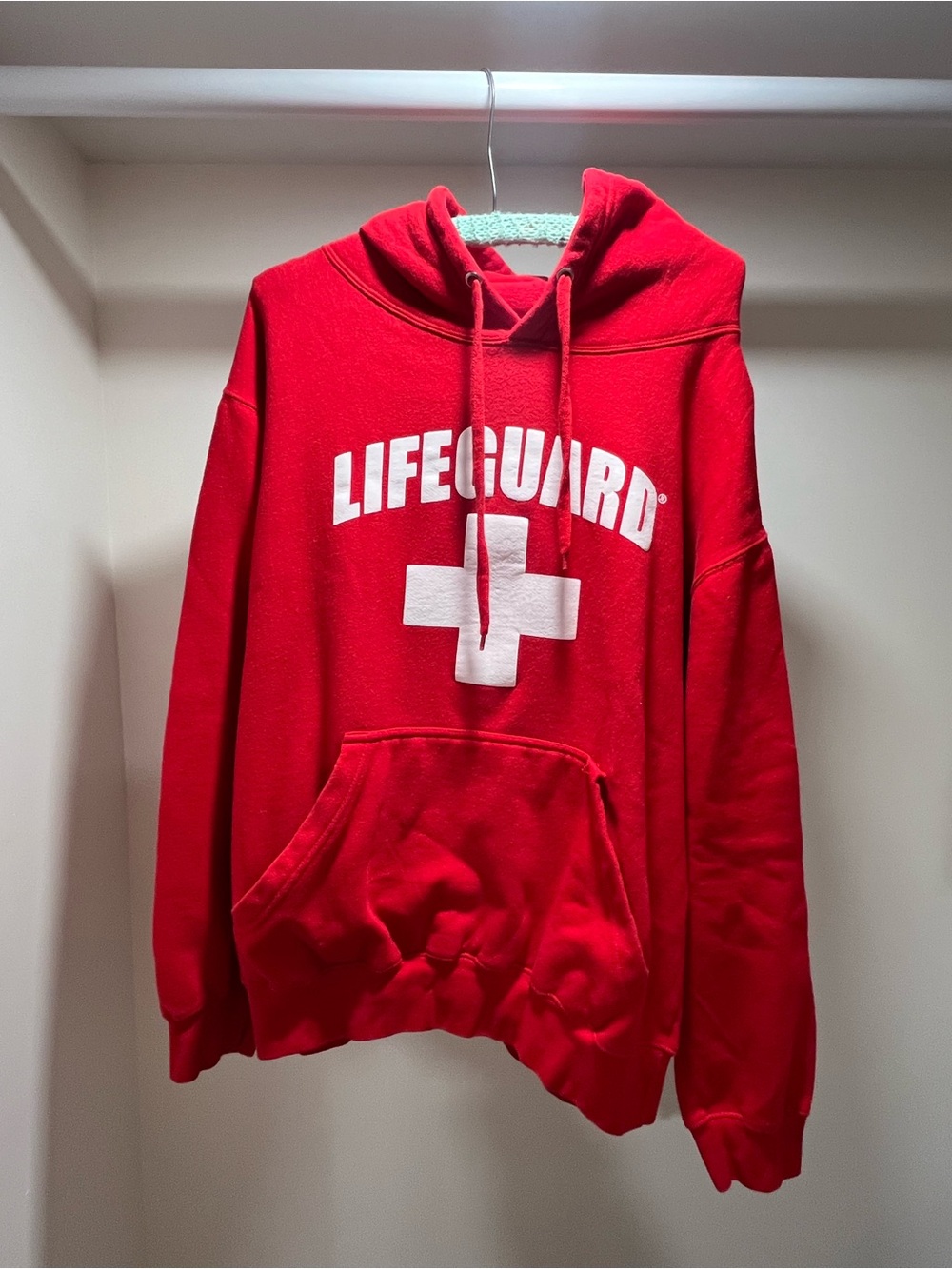 Lifeguard Red Men's Hoodie Sweatshirt